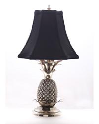 Pewter Pineapple Lamp-Black